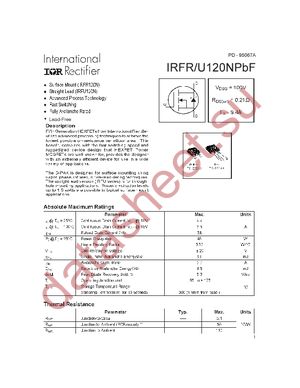 IRFU120NPBF datasheet  